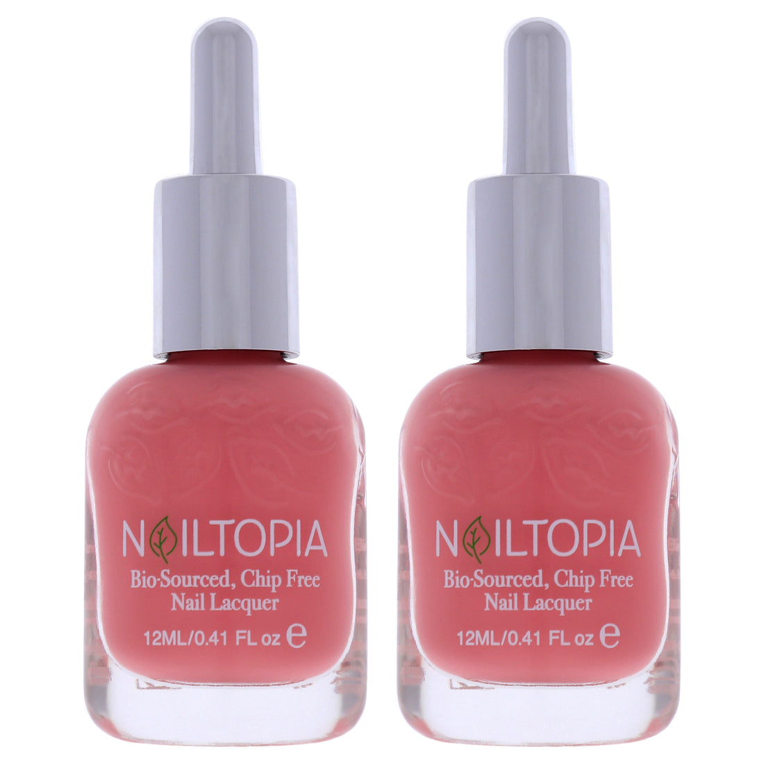 Bio-Sourced Chip Free Nail Lacquer - Lilita from Nolita by Nailtopia for Women - 0.41 oz Nail Polish - Pack of 2