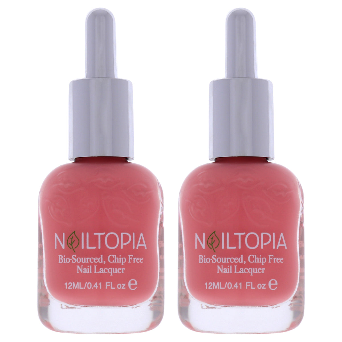 Bio-Sourced Chip Free Nail Lacquer - Lilita from Nolita by Nailtopia for Women - 0.41 oz Nail Polish - Pack of 2