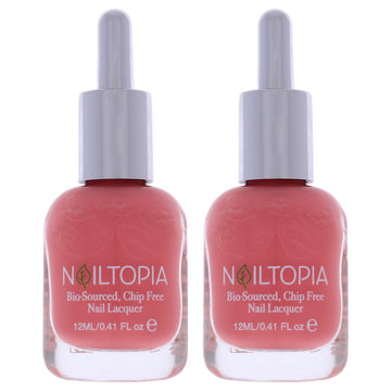 Bio-Sourced Chip Free Nail Lacquer - Lilita from Nolita by Nailtopia for Women - 0.41 oz Nail Polish - Pack of 2