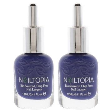 Bio-Sourced Chip Free Nail Lacquer - Need Space by Nailtopia for Women - 0.41 oz Nail Polish - Pack of 2