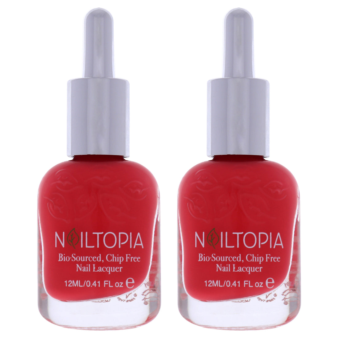 Bio-Sourced Chip Free Nail Lacquer - Pizza Queen by Nailtopia for Women - 0.41 oz Nail Polish - Pack of 2