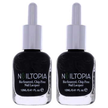 Bio-Sourced Chip Free Nail Lacquer - Respect by Nailtopia for Women - 0.41 oz Nail Polish - Pack of 2