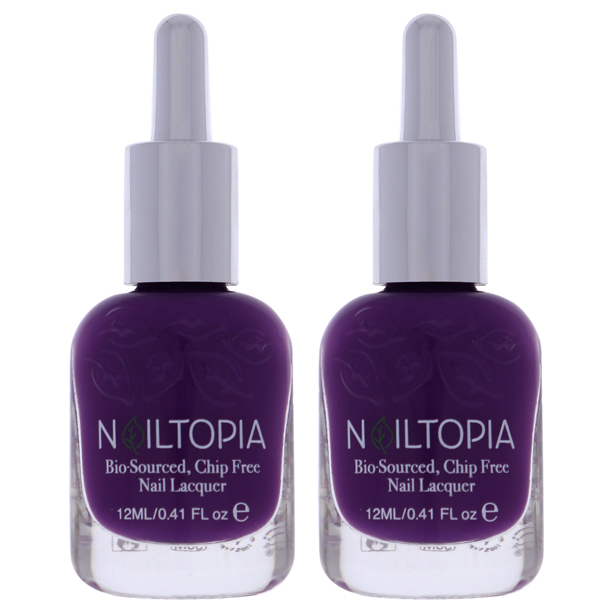 Bio-Sourced Chip Free Nail Lacquer - Slide in my DMs by Nailtopia for Women - 0.41 oz Nail Polish - Pack of 2