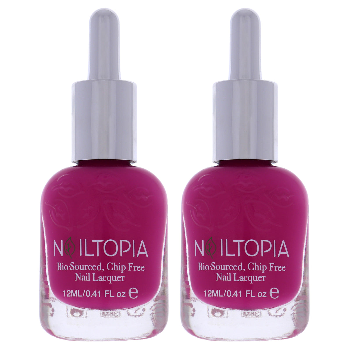 Bio-Sourced Chip Free Nail Lacquer - Thats Hot by Nailtopia for Women - 0.41 oz Nail Polish - Pack of 2