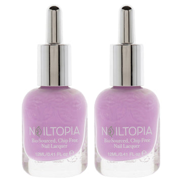 Bio-Sourced Chip Free Nail Lacquer - Thats Pastellar by Nailtopia for Women - 0.41 oz Nail Polish - Pack of 2