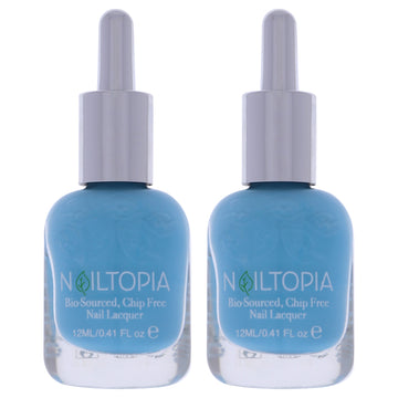 Bio-Sourced Chip Free Nail Lacquer - Tropinail by Nailtopia for Women - 0.41 oz Nail Polish - Pack of 2