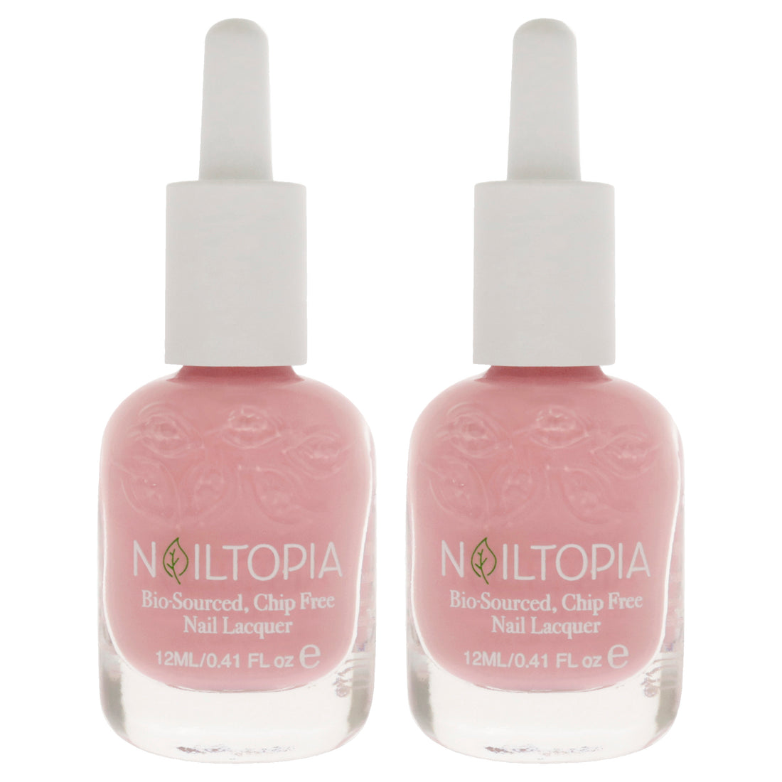 Bio-Sourced Chip Free Nail Lacquer - Uptown Girl by Nailtopia for Women - 0.41 oz Nail Polish - Pack of 2