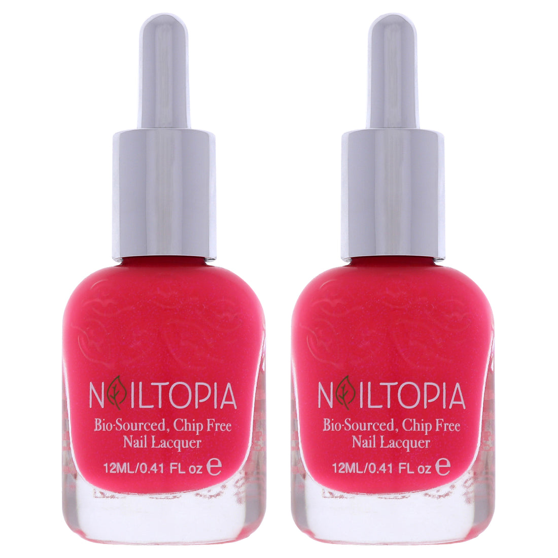Bio-Sourced Chip Free Nail Lacquer - You Got This Babe by Nailtopia for Women - 0.41 oz Nail Polish - Pack of 2