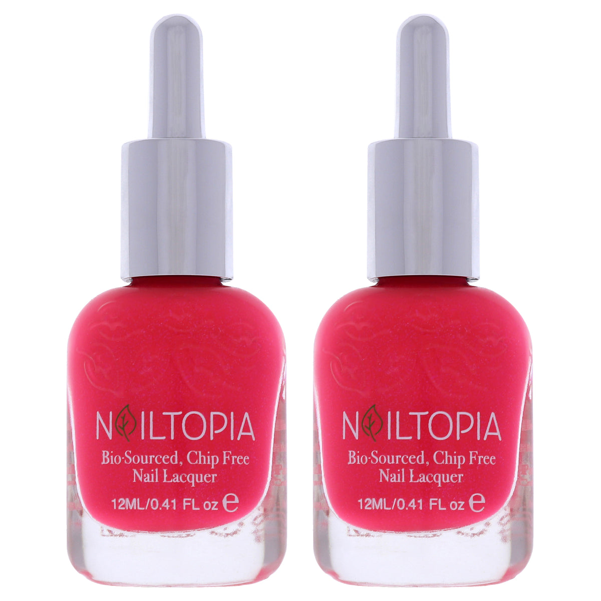 Bio-Sourced Chip Free Nail Lacquer - You Got This Babe by Nailtopia for Women - 0.41 oz Nail Polish - Pack of 2