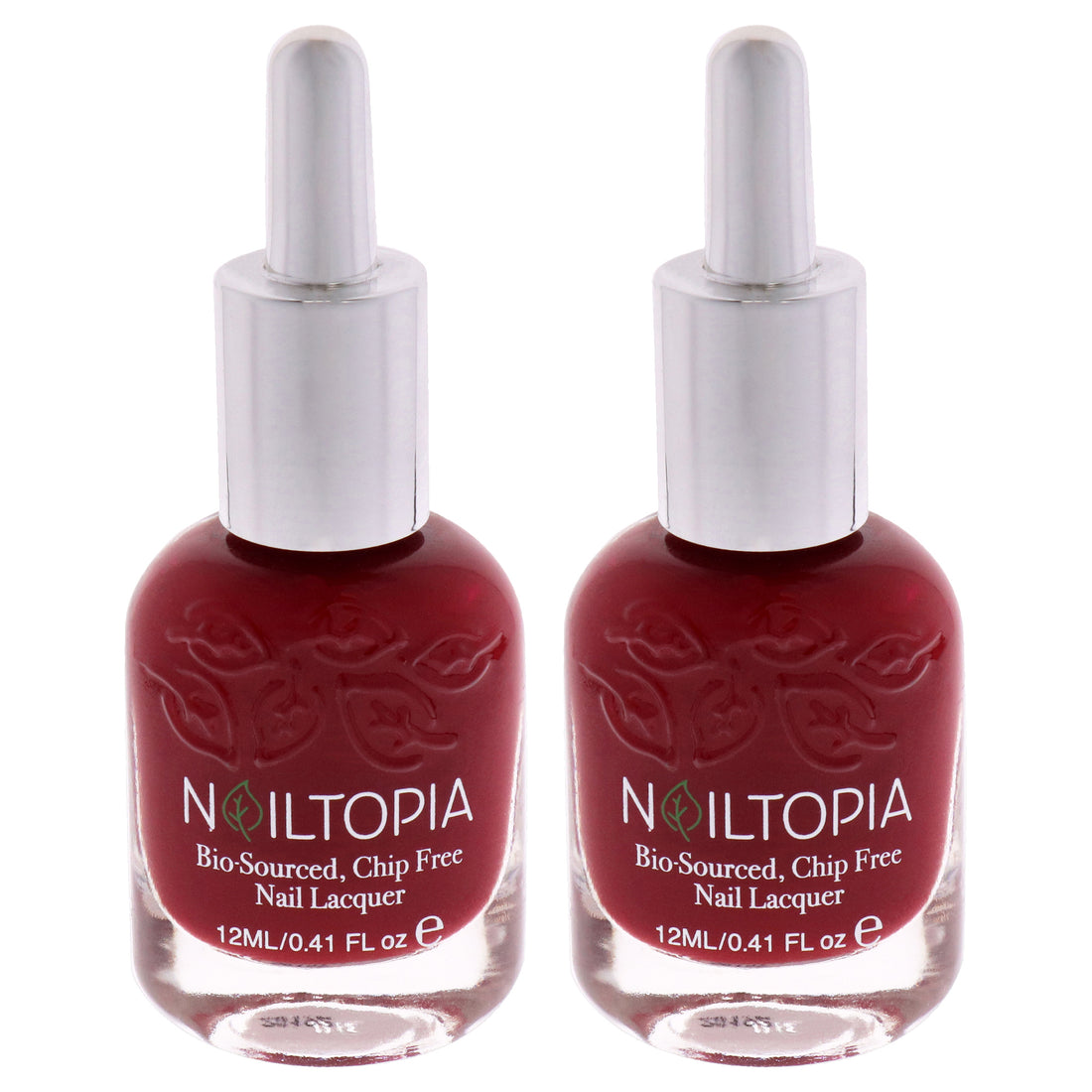 Bio-Sourced Chip Free Nail Lacquer - Feelin Spicy by Nailtopia for Women - 0.41 oz Nail Polish - Pack of 2