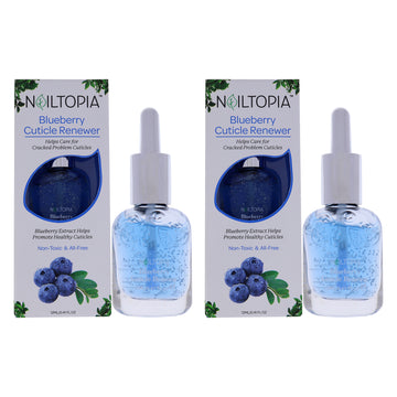 Cuticle Renewer - Blueberry by Nailtopia for Women - 0.41 oz Nail Treatment - Pack of 2