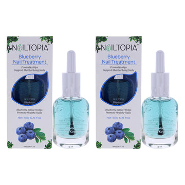 Nail Treatment - Blueberry by Nailtopia for Women - 0.41 oz Nail Treatment - Pack of 2