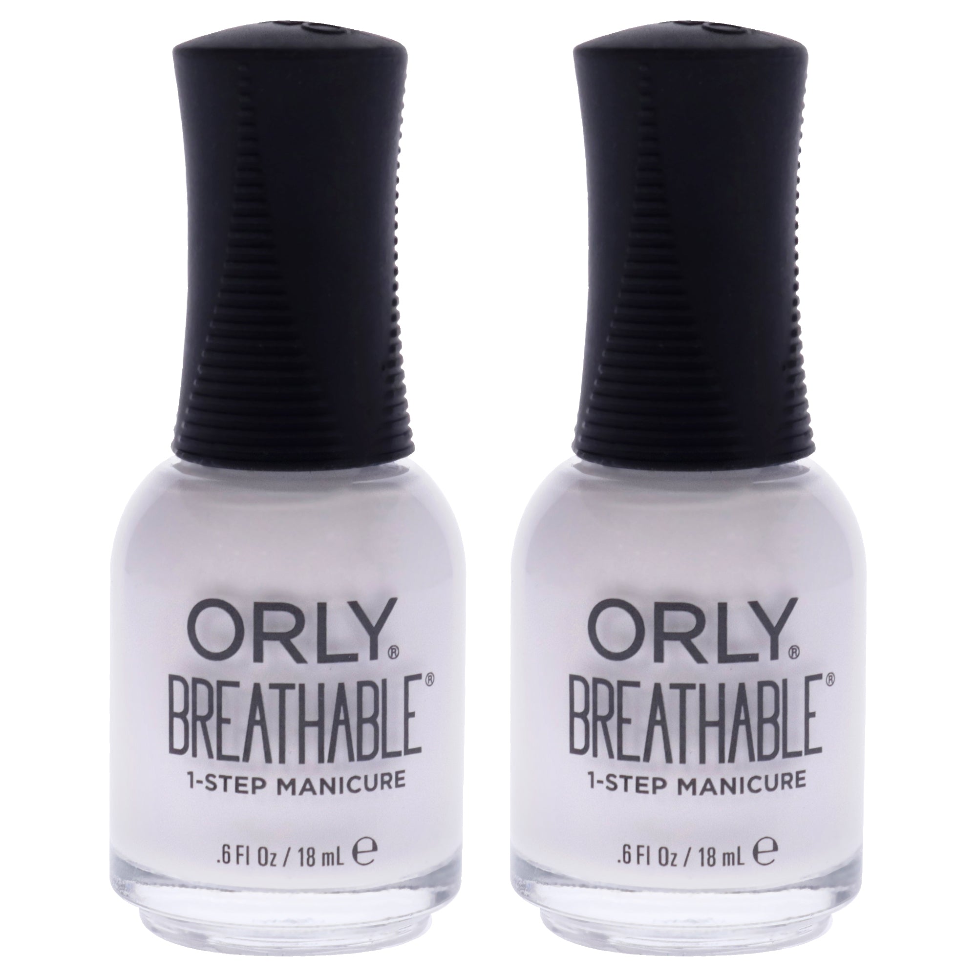Breathable Treatment Plus Color - 20908 Barely There by Orly for Women - 0.6 oz Nail Polish - Pack of 2