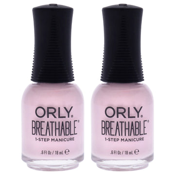 Breathable Treatment Plus Color - 20913 Pamper Me by Orly for Women - 0.6 oz Nail Polish - Pack of 2