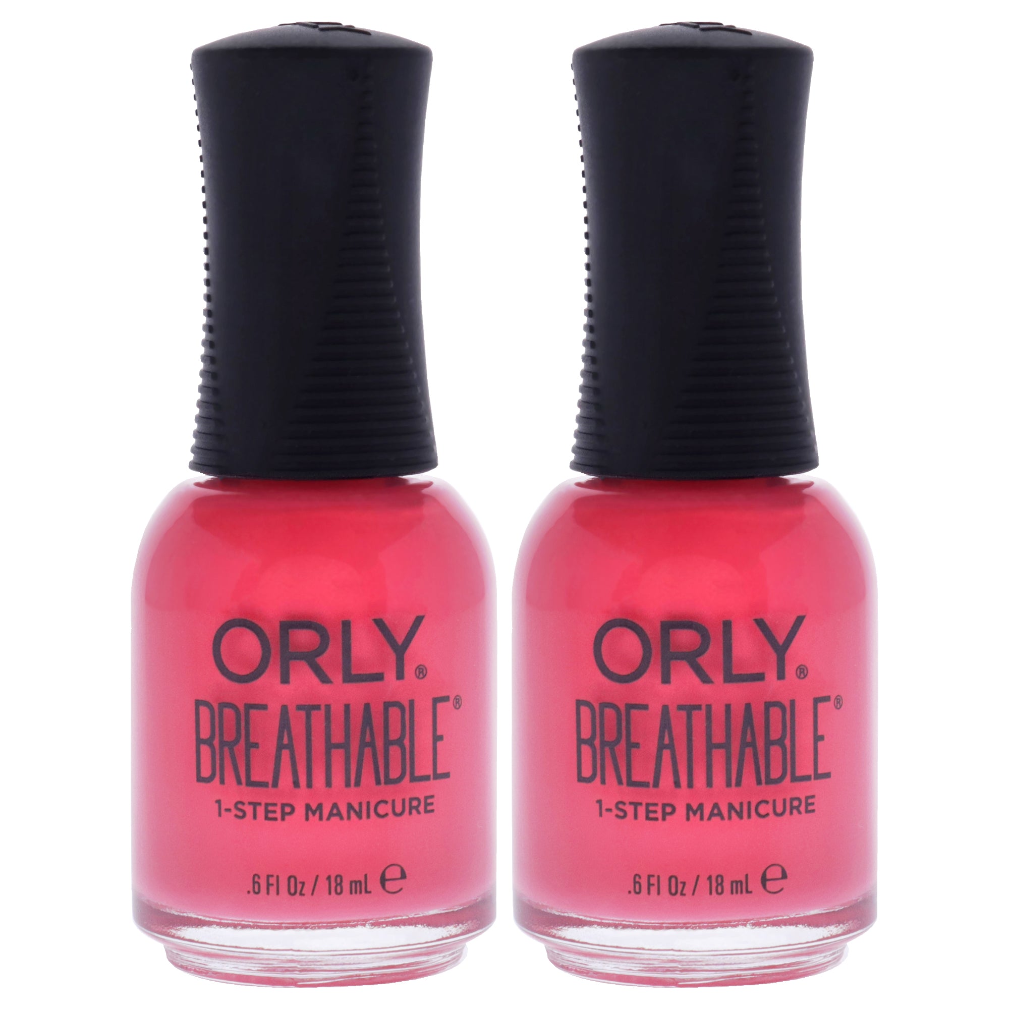 Breathable Treatment Plus Color - 20919 Nail Superfood by Orly for Women - 0.6 oz Nail Polish - Pack of 2