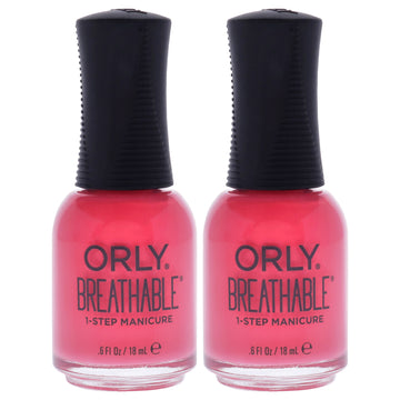 Breathable Treatment Plus Color - 20919 Nail Superfood by Orly for Women - 0.6 oz Nail Polish - Pack of 2