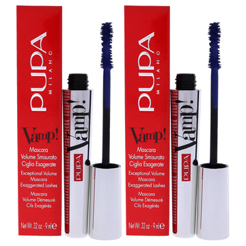 Vamp! Mascara - 300 Deep Night by Pupa Milano for Women - 0.32 oz Mascara - Pack of 2