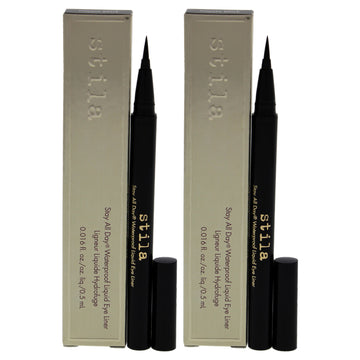 Stay All Day Waterproof Liquid Eye Liner - Intense Black by Stila for Women - 0.016 oz Eyeliner - Pack of 2