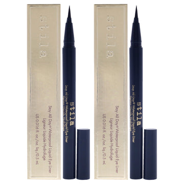 Stay All Day Waterproof Liquid Eye Liner - Midnight by Stila for Women - 0.016 oz Eyeliner - Pack of 2