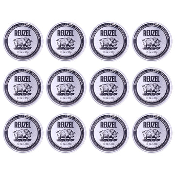 Concrete Hold Matte Pomade by Reuzel for Men - 1.3 oz Pomade - Pack of 12