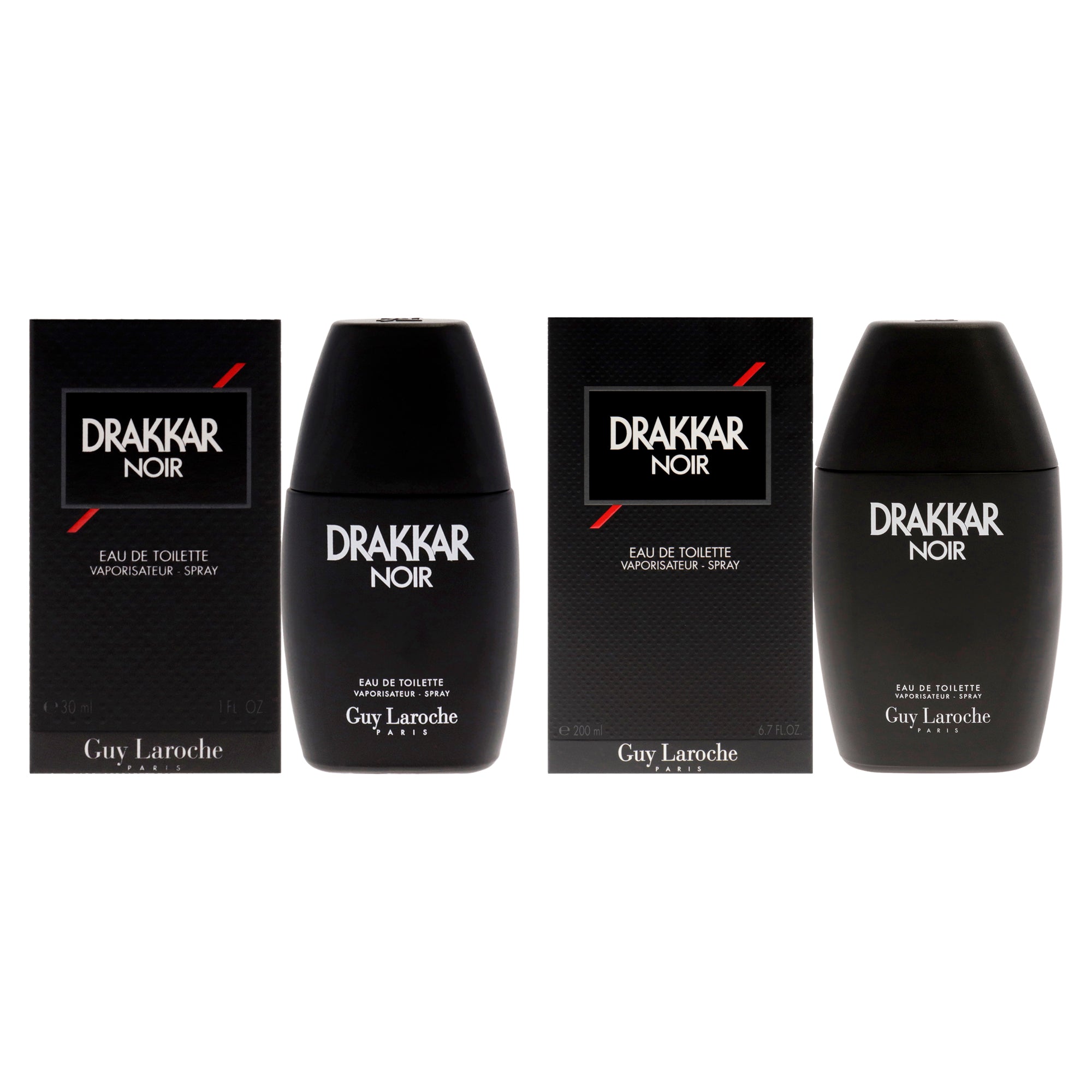 Drakkar Noir Kit by Guy Laroche for Men - 2 Pc Kit 6.7oz EDT Spray, 1oz EDT Spray