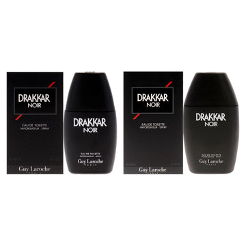 Drakkar Noir Kit by Guy Laroche for Men - 2 Pc Kit 6.7oz EDT Spray, 1oz EDT Spray