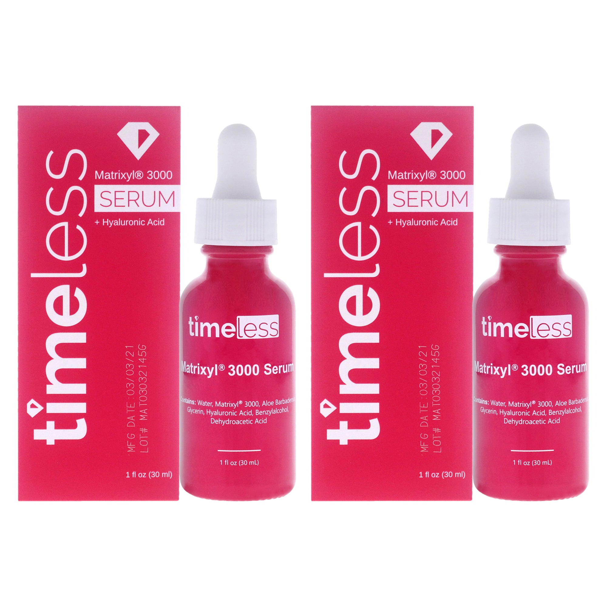 Matrixyl 3000 Serum by Timeless for Unisex - 1 oz Serum - Pack of 2