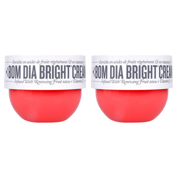 Bom Dia Bright Cream by Sol de Janeiro for Unisex - 2.5 oz Body Cream - Pack of 2