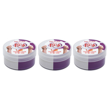 Color-Changing Sol Putty - White to Purple by DelSol for Unisex - 1 Pc Putty - Pack of 3