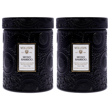 Japonica Collection Small - Moso Bamboo - Pack of 2 by Voluspa for Unisex - 5.5 oz Candle