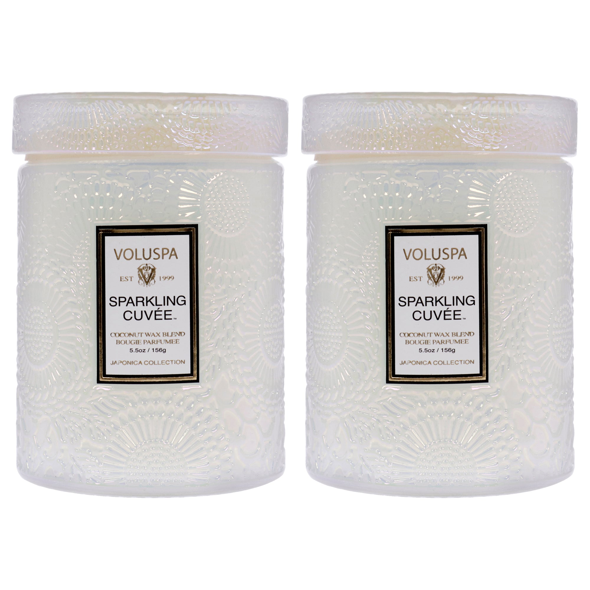 Japonica Collection Small - Sparkling Cuvee - Pack of 2 by Voluspa for Unisex - 5.5 oz Candle
