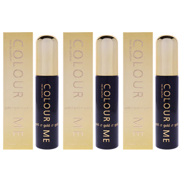 Colour Me Gold by Milton Lloyd for Men - 1.7 oz EDP Spray - Pack of 3