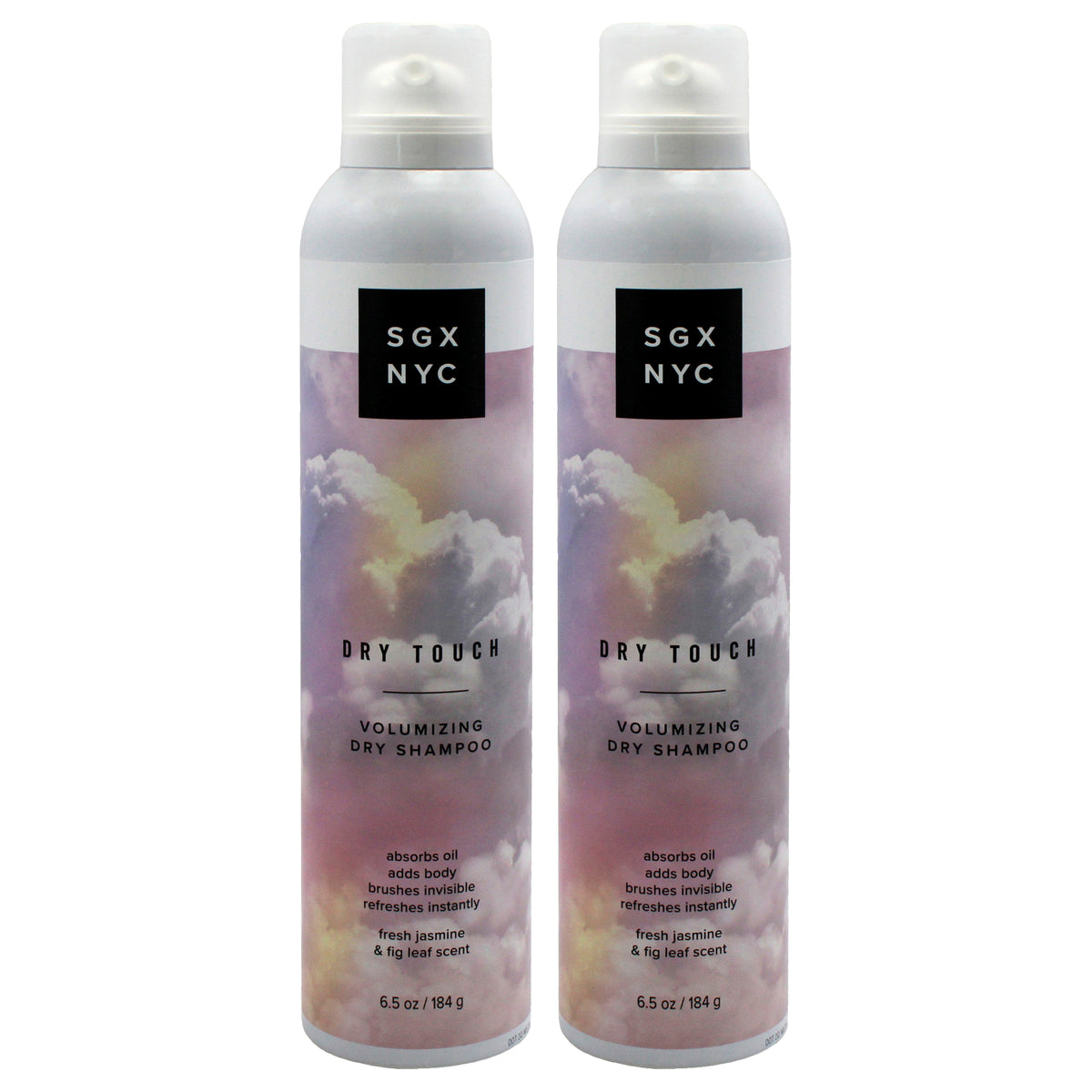 Dry Touch Volumizing Dry Shampoo by SGX NYC for Women - 6.5 oz Dry Shampoo - Pack of 2