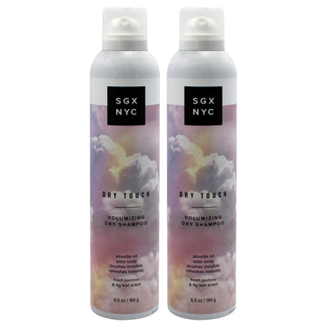 Dry Touch Volumizing Dry Shampoo by SGX NYC for Women - 6.5 oz Dry Shampoo - Pack of 2