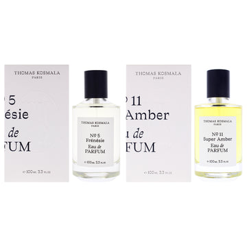 Thomas Kosmala No 11 - Super Amber and No 5 - Frenesie Kit by Thomas Kosmala for Unisex - 3.3 oz EDP Spray