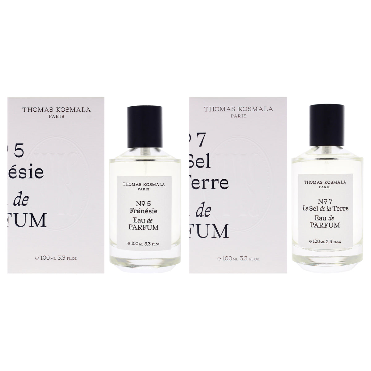 Thomas Kosmala No 5 - Frenesie and No 7 - Le Sel de la Terre Kit by Thomas Kosmala for Unisex - 2 x 3.3 oz EDP Spray