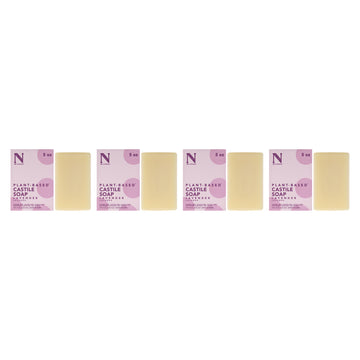 Castile Bar Soap - Lavender by Dr. Natural for Unisex - 5 oz Soap - Pack of 4