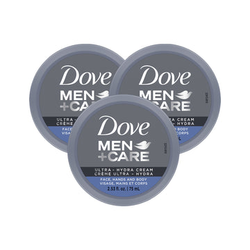 Men Plus Care - Ultra Hydra by Dove for Men - 2.53 oz Cream - Pack of 3