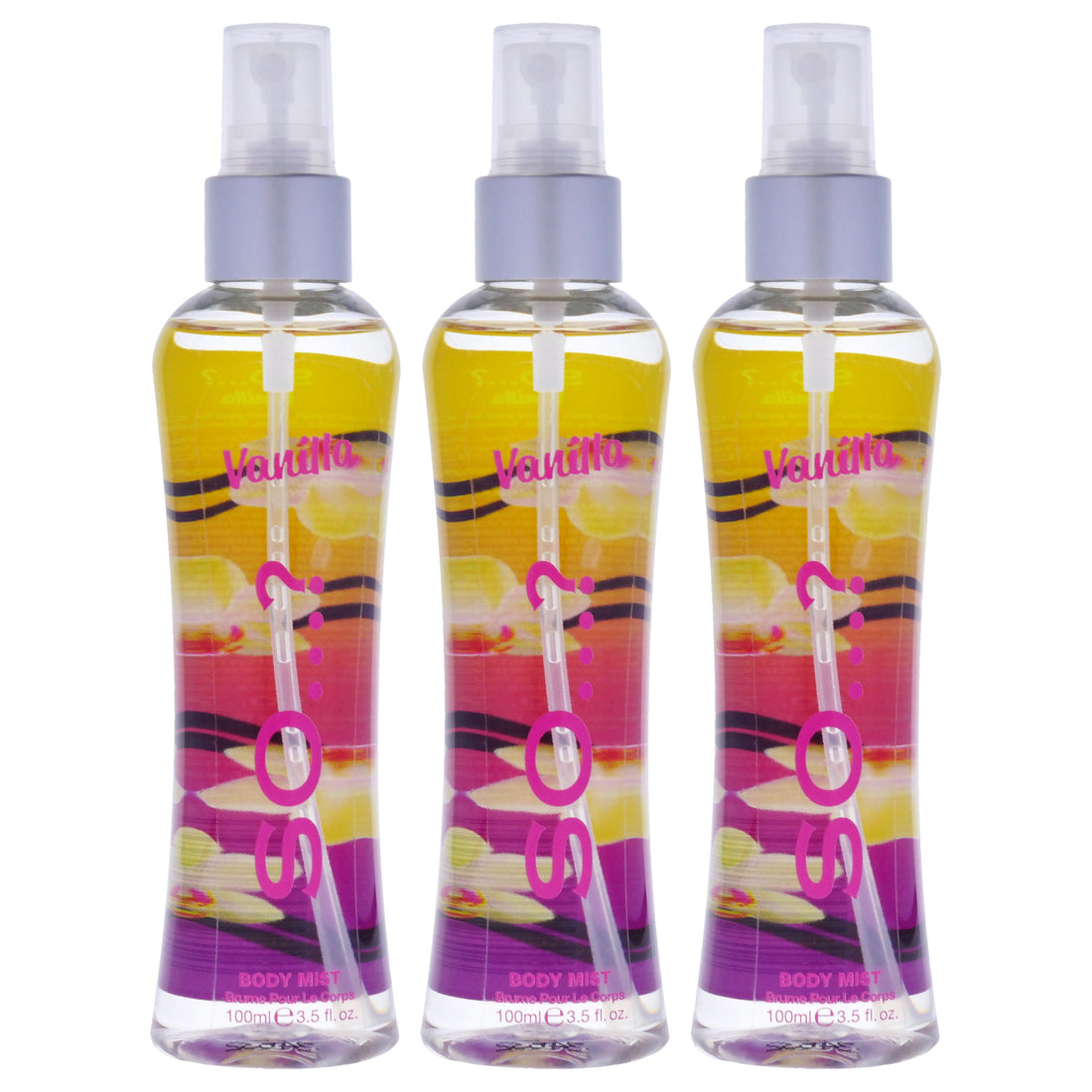 Vanilla Body Mist by So…? for Women - 3.5 oz Body Mist - Pack of 3
