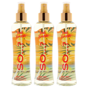 Bali Breeze Body Mist by So…? for Women - 6.9 oz Body Mist - Pack of 3