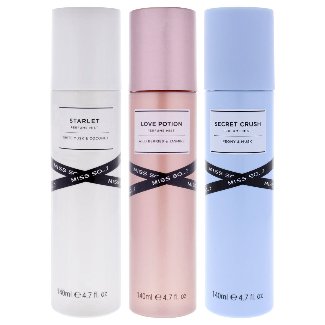 Perfume Mist Kit by So…? for Women - 3 Pc Kit 4.7oz Perfume Mist - Love Potion, 4.7oz Perfume Mist - Secret Crush, 4.7oz Perfume - Mist Starlet