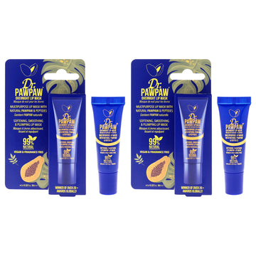 Overnight Lip Mask by Dr. PawPaw for Women - 0.33 oz Lip Mask - Pack of 2