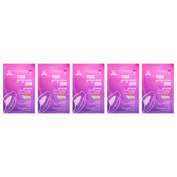 Glowing Sheet Mask by Dr. PawPaw for Women - 0.84 oz Mask - Pack of 5