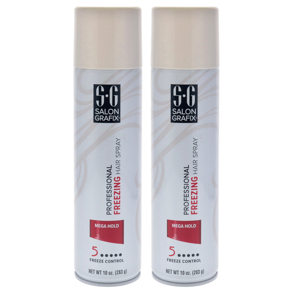 Freezing Hair Spray - Mega Hold by Salon Grafix for Unisex - 10 oz Hair Spray - Pack of 2