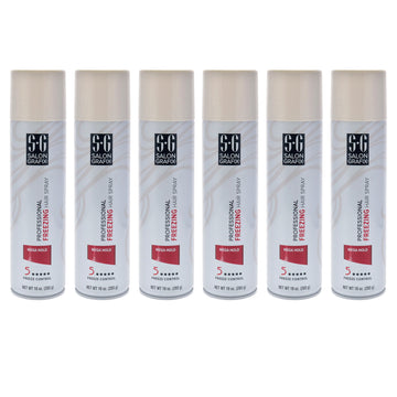 Freezing Hair Spray - Mega Hold by Salon Grafix for Unisex - 10 oz Hair Spray - Pack of 6