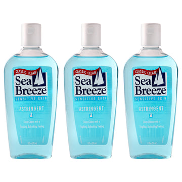 Astringent Sensitive Skin by Sea Breeze for Unisex - 10 oz Cleanser - Pack of 3