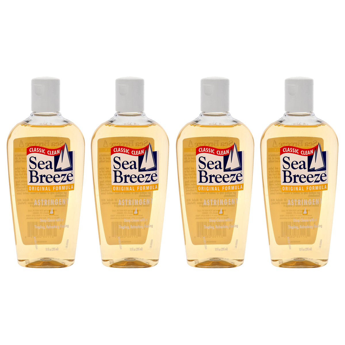Astringent Original Formula by Sea Breeze for Unisex - 10 oz Cleanser - Pack of 4