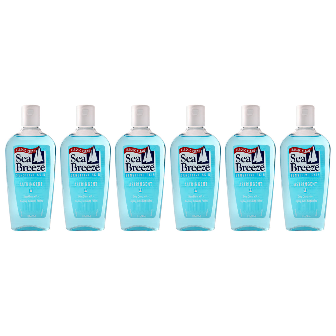 Astringent Sensitive Skin by Sea Breeze for Unisex - 10 oz Cleanser - Pack of 6
