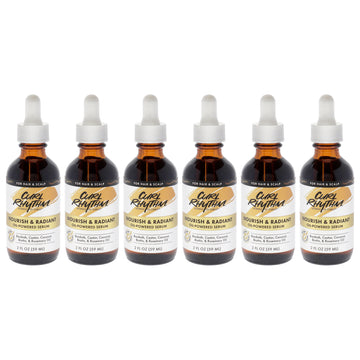 Nourish and Radiant Oil-Powered Serum by Curl Rhythm for Women - 2 oz Oil - Pack of 6