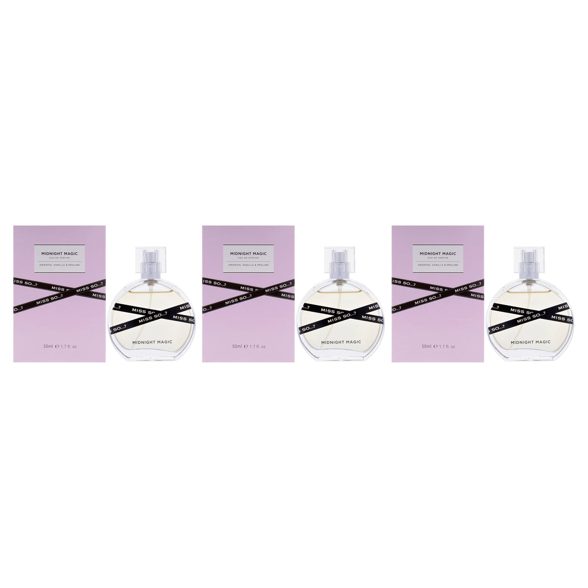 Midnight Magic by So…? for Women - 1.7 oz EDP Spray - Pack of 3